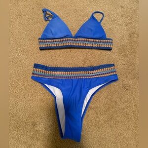 Royal Blue Bikini Set Women’s Size Medium